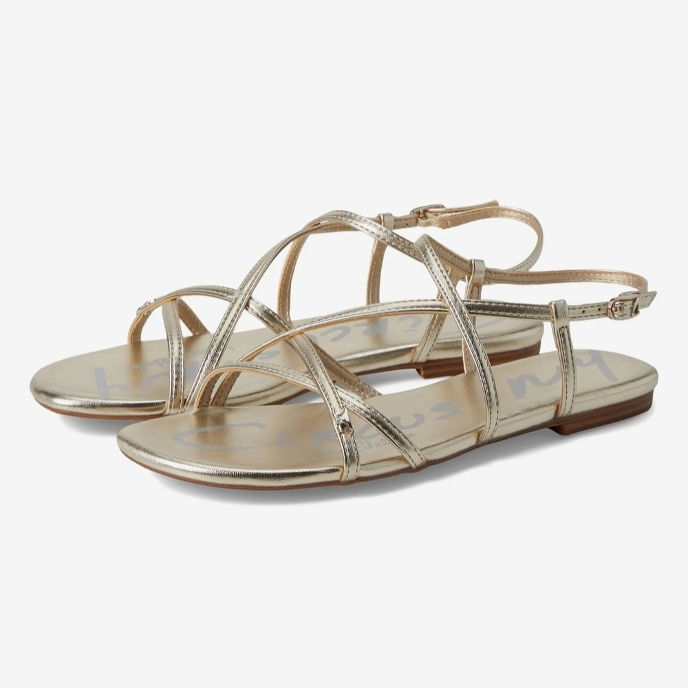 Circus NY By Sam Edelman Rebecca Strappy Gold Sandals; Size 11M